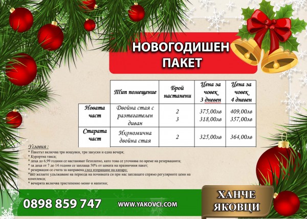 Последни места за НОВА ГОДИНА 2023